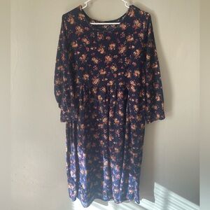 Zanzea cotton midi dress modest cottagecore